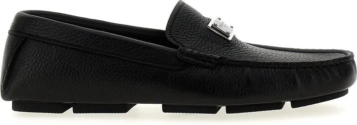Logo Leather Loafers