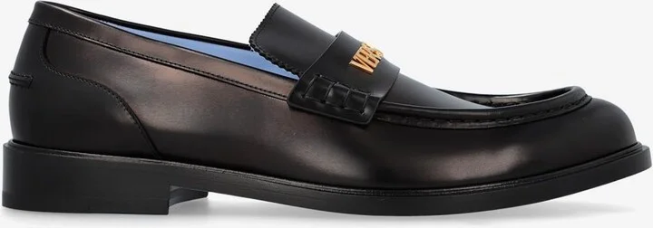 Logo Leather Loafers