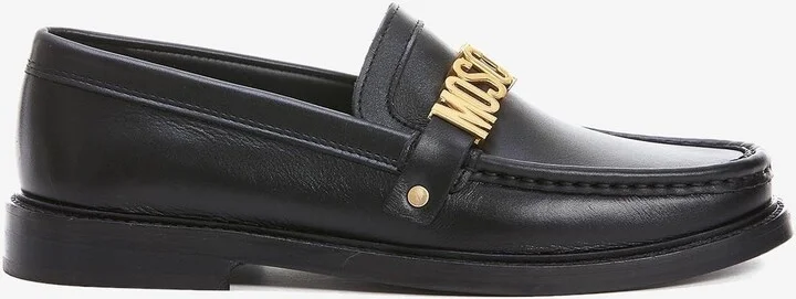 Logo Leather Loafers