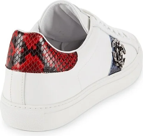 Logo Leather Low Top Sneakers - Image 3