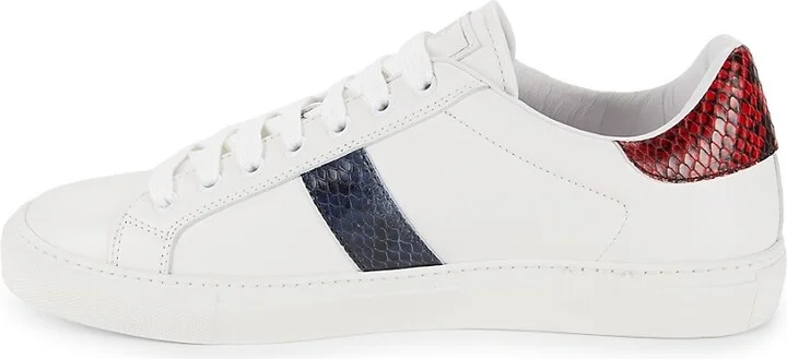 Logo Leather Low Top Sneakers - Image 4