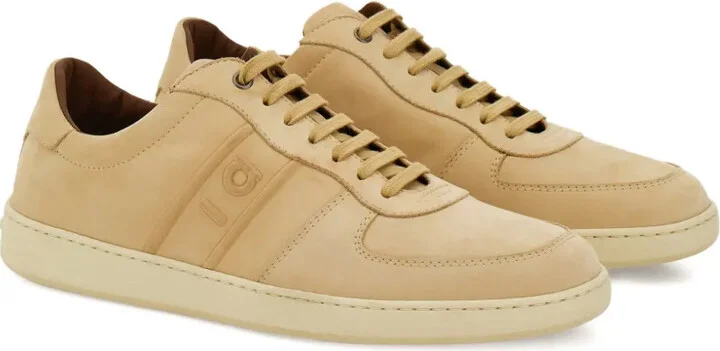 Logo Leather Low-Top Sneakers - Image 2