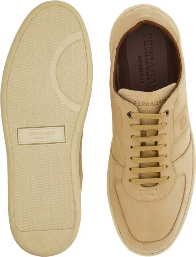 Logo Leather Low-Top Sneakers - Image 4