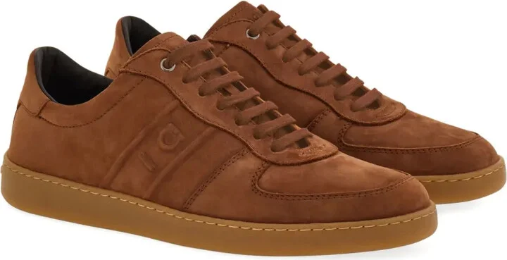 Logo Leather Low-Top Sneakers - Image 2