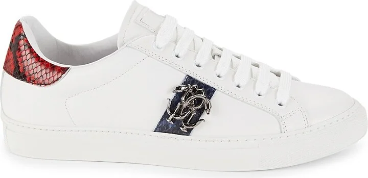 Logo Leather Low Top Sneakers