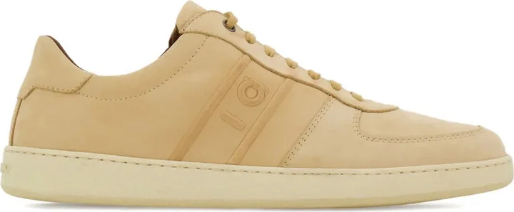 Logo Leather Low-Top Sneakers