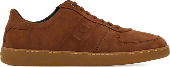 Logo Leather Low-Top Sneakers