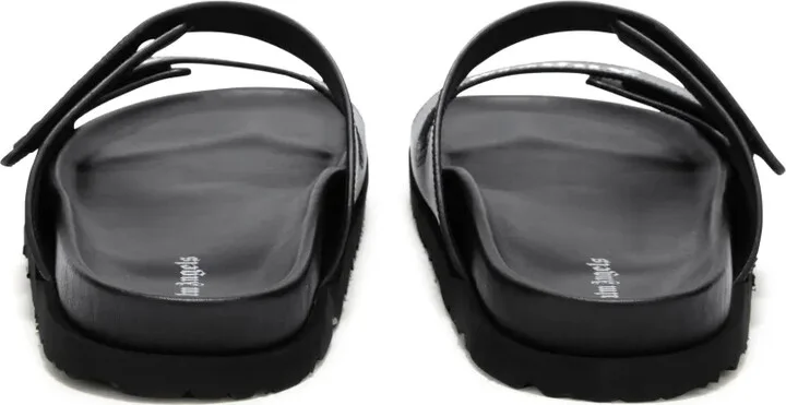 Logo Leather Sandals - Image 3