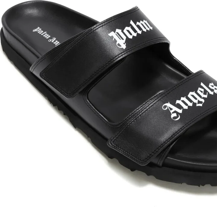 Logo Leather Sandals - Image 4