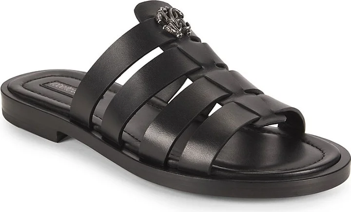 Logo Leather Sandals - Image 2