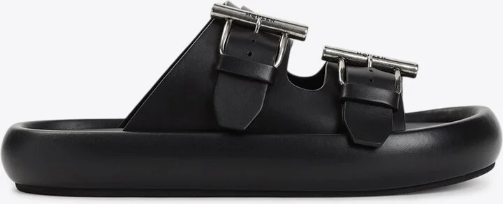 Logo Leather Sandals