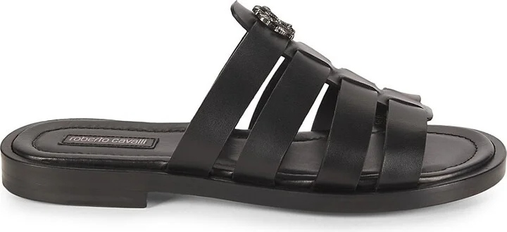 Logo Leather Sandals