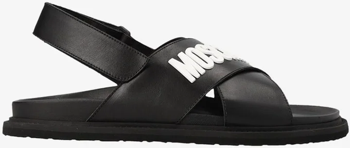 Logo Leather Sandals