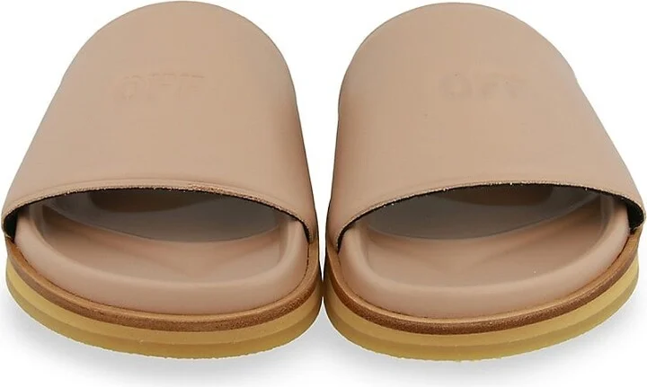 Logo Leather Slides - Image 6