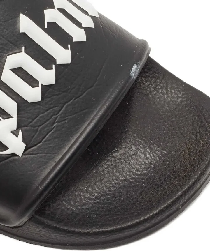 Logo Leather Slides - Image 5