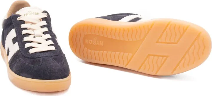 Logo Leather Trainers - Image 4