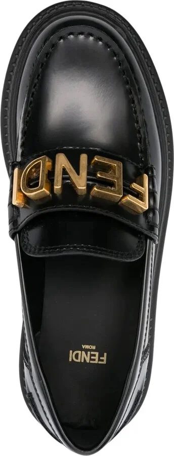 Logo-Lettered Chunky-Sole Loafers - Image 4