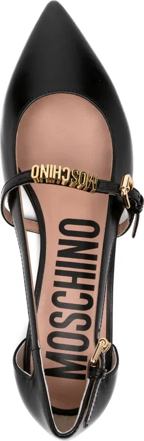 Logo-Lettering Ballet Flats - Image 4