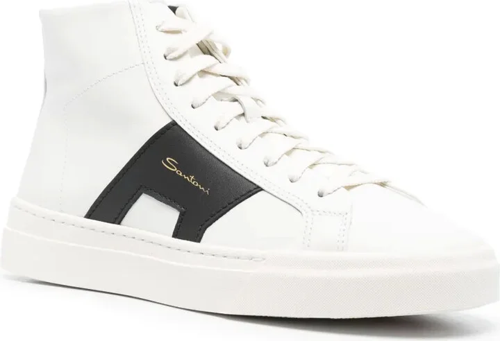Logo-Lettering High-Top Sneakers - Image 2