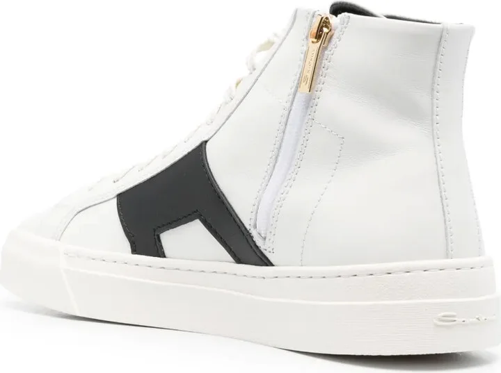 Logo-Lettering High-Top Sneakers - Image 3