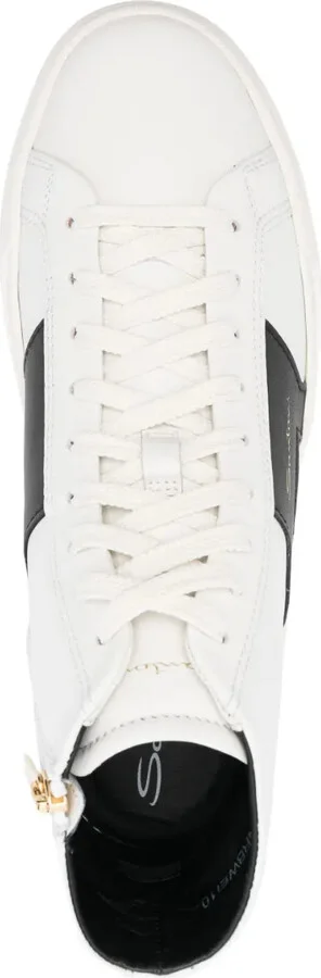 Logo-Lettering High-Top Sneakers - Image 4