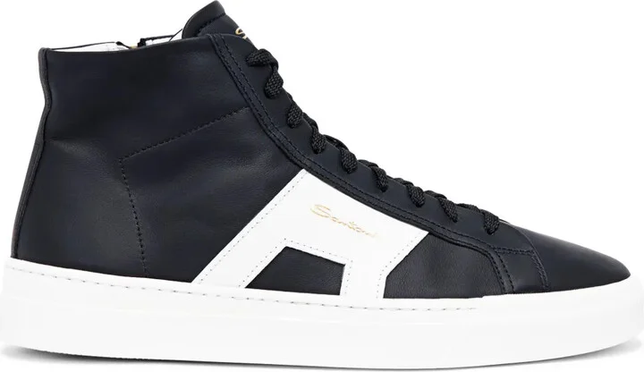 Logo-Lettering High-Top Sneakers