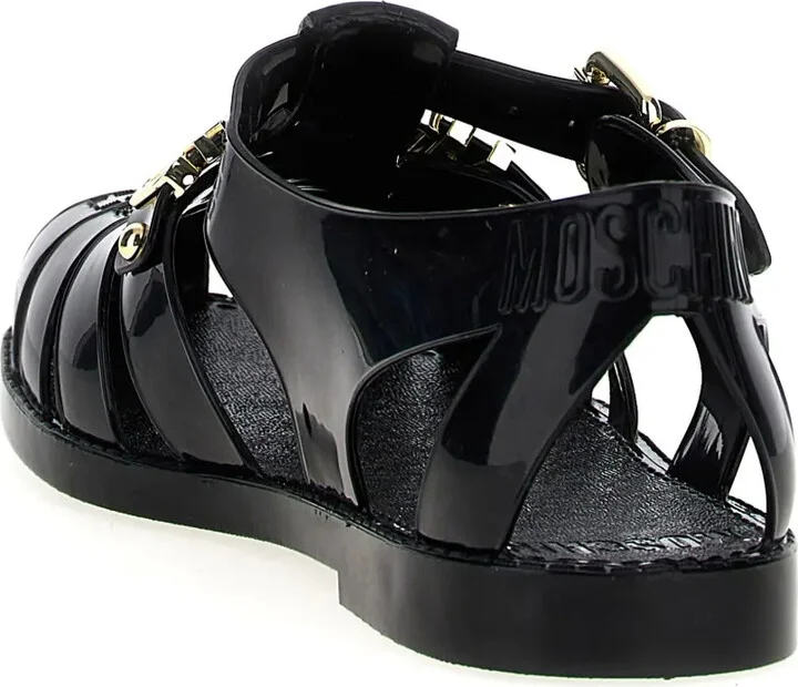 Logo-Lettering Jelly Sandals - Image 3