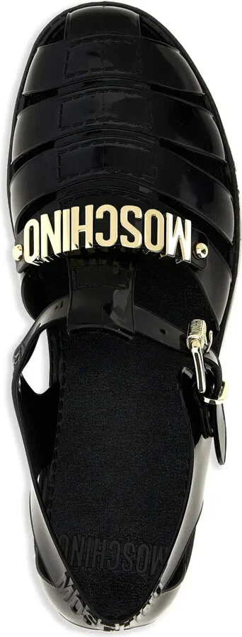 Logo-Lettering Jelly Sandals - Image 4