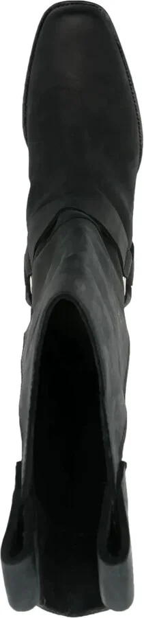 Logo-Lettering Leather Boots - Image 4