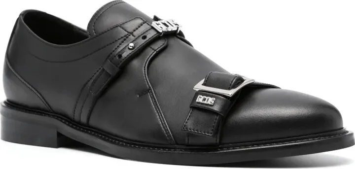 Logo-Lettering Leather Derby Shoes - Image 2