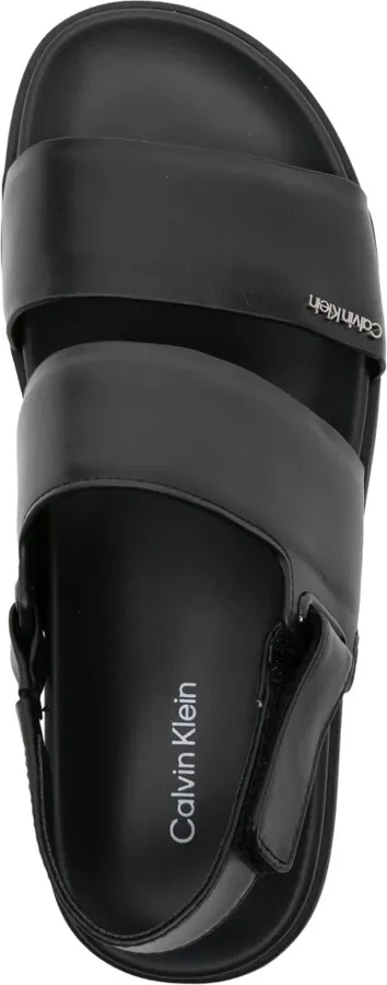 Logo-Lettering Leather Sandals - Image 4