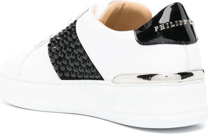 Logo-Lettering Leather Sneakers - Image 3