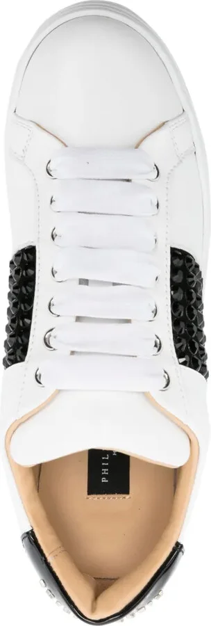 Logo-Lettering Leather Sneakers - Image 4