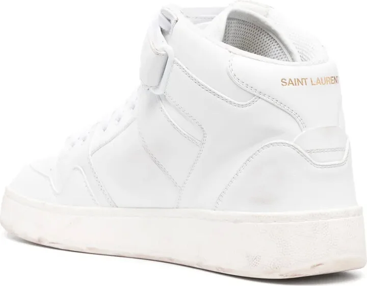 Logo-Lettering Leather Sneakers - Image 3