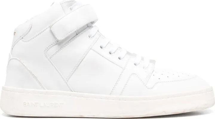 Logo-Lettering Leather Sneakers