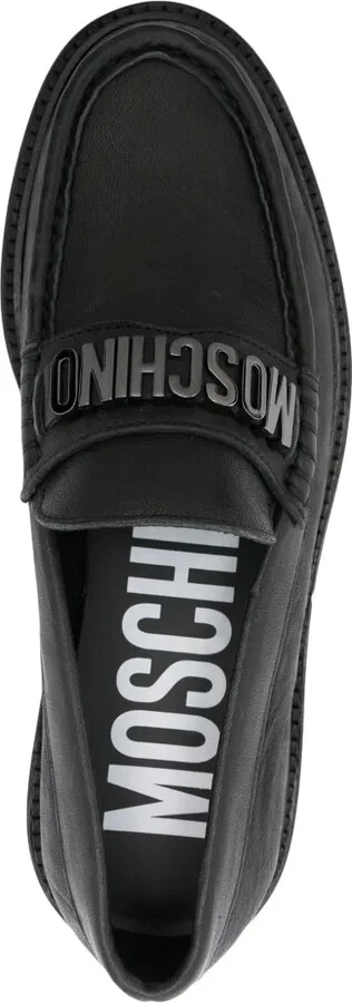 Logo-Lettering Loafers - Image 4