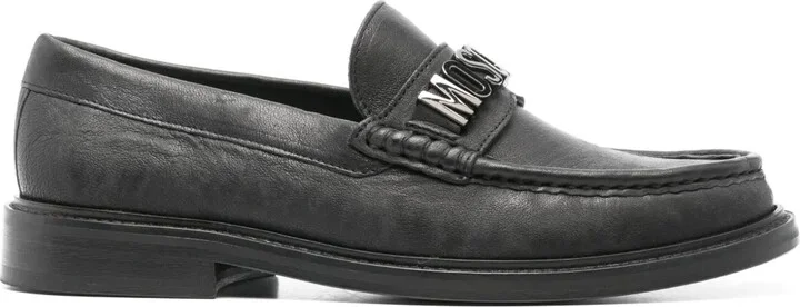 Logo-Lettering Loafers