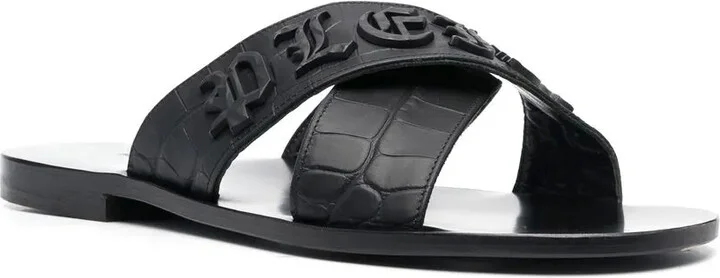 Logo-Lettering Open Toe Sandals - Image 2