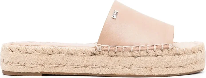 Logo-Lettering Slip-On Espadrilles