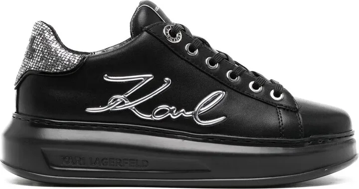 Logo-lettering sneakers