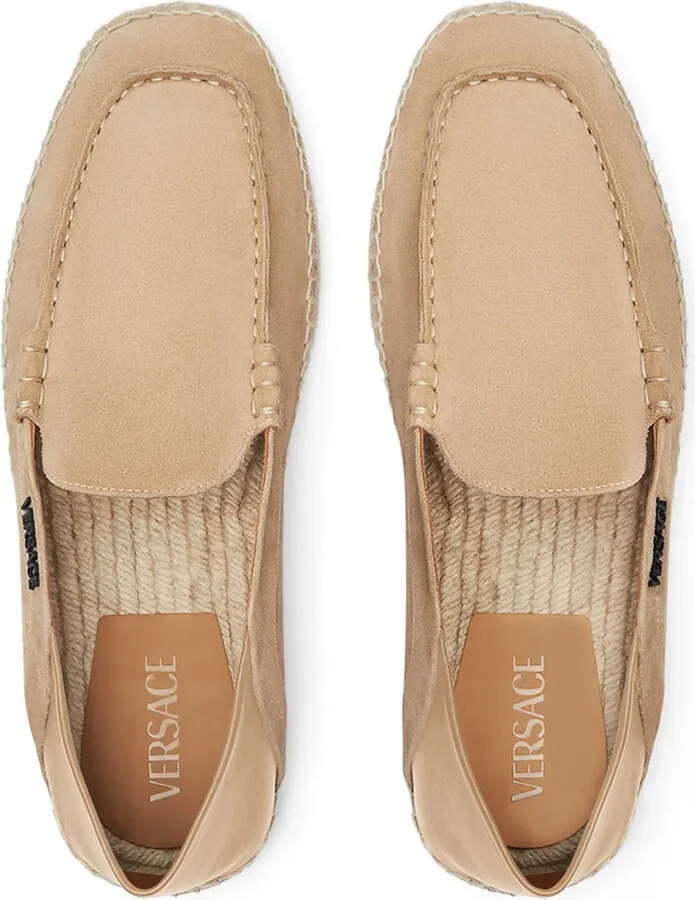 Logo-Lettering Suede Espadrilles - Image 3