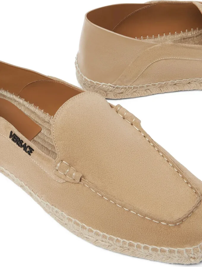 Logo-Lettering Suede Espadrilles - Image 4