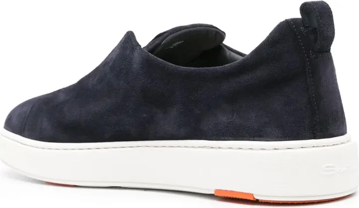 Logo-Lettering Suede Sneakers - Image 3