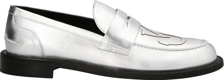 Logo Loafers Silver