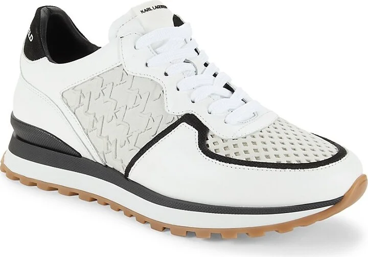 Logo Low Top Leather Running Sneakers - Image 2