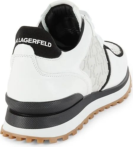 Logo Low Top Leather Running Sneakers - Image 3