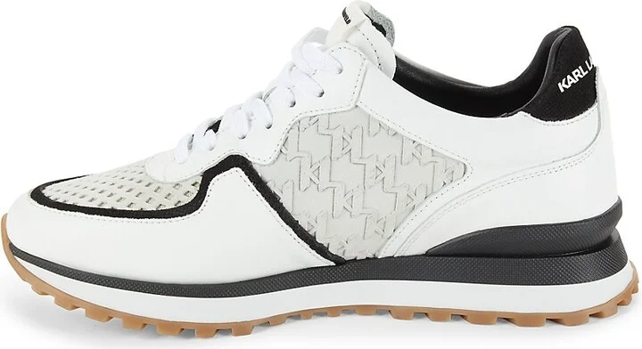Logo Low Top Leather Running Sneakers - Image 4