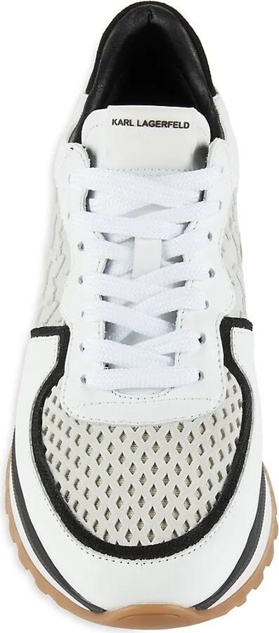 Logo Low Top Leather Running Sneakers - Image 5