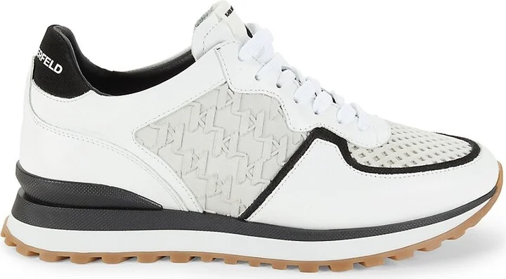 Logo Low Top Leather Running Sneakers