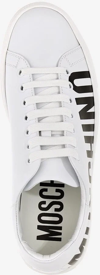 Logo Low-Top Leather Sneakers - Image 2